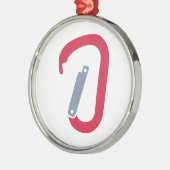 石の登山のcarabiner メタルオーナメント (左)