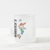 石の登山のTシャツおよびギフト フロストグラスマグカップ (正面左)