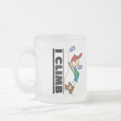 石の登山のTシャツおよびギフト フロストグラスマグカップ (左)