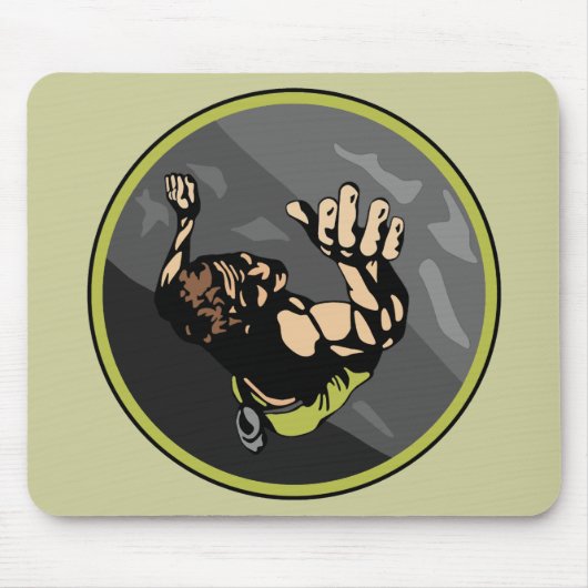 石の登山 マウスパッド (正面)