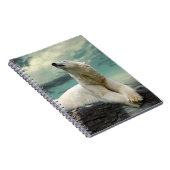 石の白い白くまのハンター ノートブック (右側)