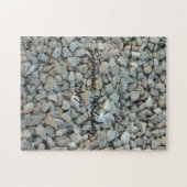 石の石のビーチの小石 ジグソーパズル (横)