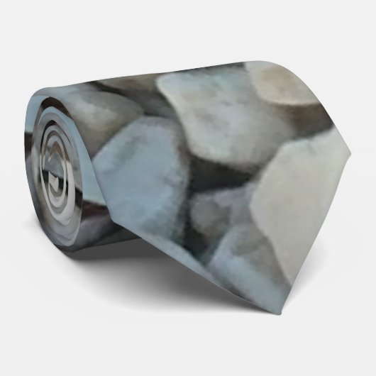 石の石のビーチの小石 ネクタイ (ロール)