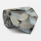 石の石のビーチの小石 ネクタイ (ロール)