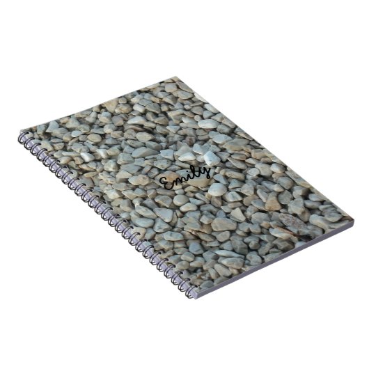 石の石のビーチの小石 ノートブック (右側)