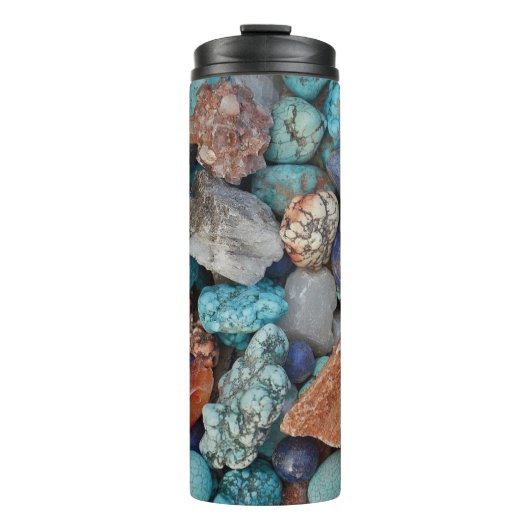 石の石カラフル石の自然な質感 タンブラー (正面)