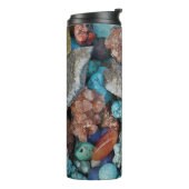 石の石カラフル石の自然な質感 タンブラー (回転左)