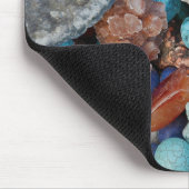 石の石カラフル石の自然な質感 マウスパッド (コーナー)