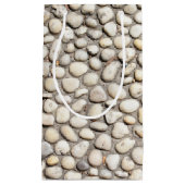 石の石畳の通路の歩道の歩道の岩 スモールペーパーバッグ (正面)