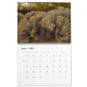 石の砂漠のPlayaの黒いカレンダー2013-2014年 カレンダー (3月 2026)