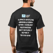 石の破片修理Tシャツ Tシャツ (裏面)