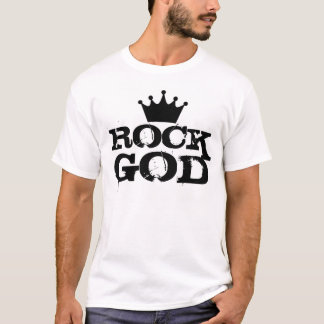 石の神のTシャツの黒のデザイン Tシャツ
