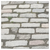 石の経路グレー石畳通り歩道 ファブリック (クローズアップ)