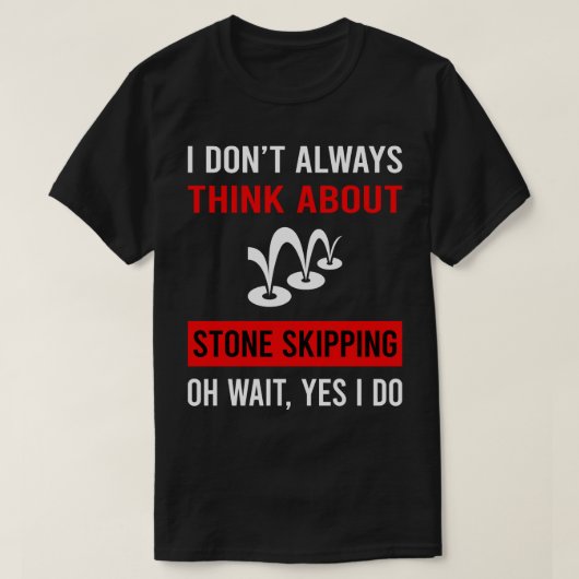 石の考え飛び石についてRock Rocks Skimm Tシャツ (デザイン正面)