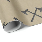 石の背景の黒い軸 ラッピングペーパー (ロールコーナー)