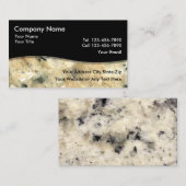 石の花崗岩シンプルの名刺 名刺 (正面/裏面)