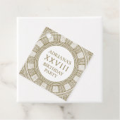 石の要素を使った古代ローマの誕生日パーティー フェイバータグ (インサイチュ)