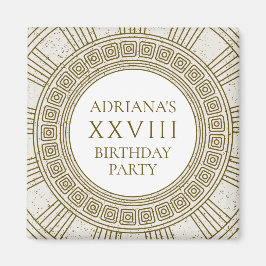 石の要素を使った古代ローマの誕生日パーティー マグネット