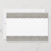 石の要素を取り入れたトーガ誕生日パーティーの招待状 招待状 (裏面)