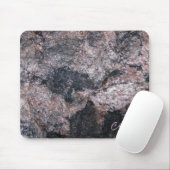 石の質のピンクがかったカスタムな文字 マウスパッド (マウス)