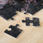 石の質のピンクキャンデーの挑戦 ジグソーパズル (側面)