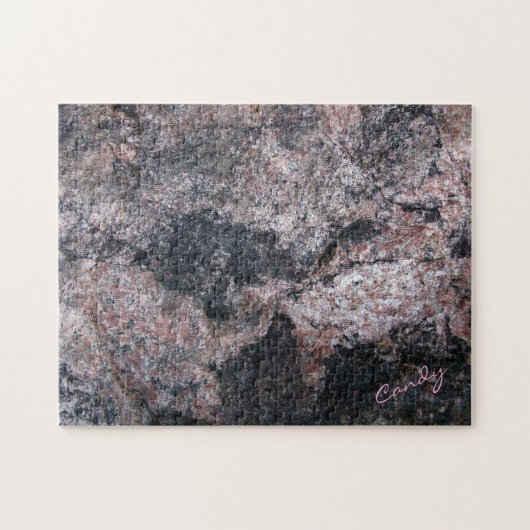 石の質のピンクキャンデーの挑戦 ジグソーパズル (横)