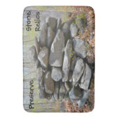 石の遺跡浴場を保存 バスマット (正面縦)