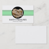 石の鉱物の愚か者の金ゴールド 名刺 (正面/裏面)