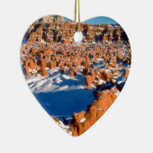 石の雪で覆われた小悪魔の谷ユタ セラミックオーナメント (右)