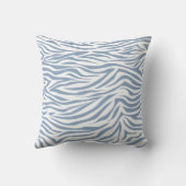 石の青いサファリのシマウマ クッション (裏面)