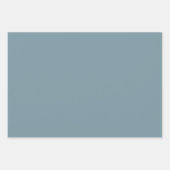 石の青無地の色 ラッピングペーパーシート (正面2)