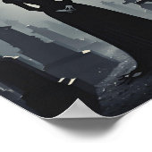 石の静寂の中でのゴシック様式の空想 ポスター (角)