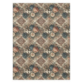 石の顔と疲れた夜 – ゴシック様式の大きなパターン テーブルクロス (正面)