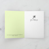 石の骨壷春の花最深同情カード カード (内部)