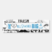 石の髭の模様 バンパーステッカー (正面)