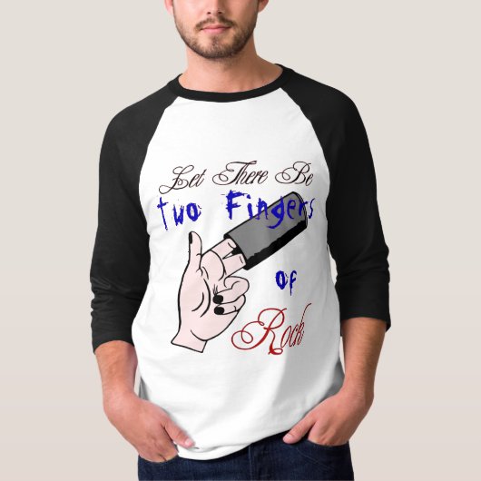 石の2本の指! Tシャツ (正面)
