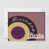 石のnロール誕生日 招待状 (正面)