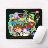 石のN昔のロール マウスパッド (マウス)