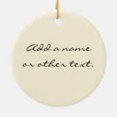 石のTシャツおよびギフトを元気づける金ゴールド セラミックオーナメント (裏面)