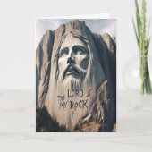 石は救い主を刻み私の岩である カード (正面)