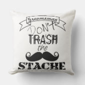 石ひげヒップスターの猟師をゴミにしないで アウトドアクッション (正面)