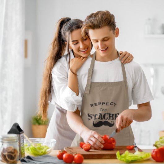 石ひげ口ひげレトロを尊重 ロングエプロン