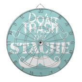 石ひげ口ひげレトロヒップスターをゴミにしないで ダーツボード (正面)