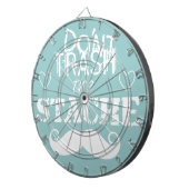 石ひげ口ひげレトロヒップスターをゴミにしないで ダーツボード (正面右)