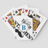 石ひげ口ひげレトロヒップスターをゴミにしないで トランプ (裏面)