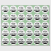 石ひげ口ひげレトロヒップスターをゴミにしないで ラッピングペーパー (フラット)