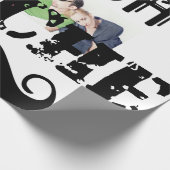 石ひげ口ひげレトロヒップスターをゴミにしないで ラッピングペーパー (角)