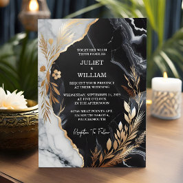 石もし大理石の積み重ね結婚業 招待状