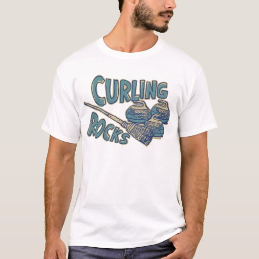 石をカールするヴィンテージ Tシャツ (正面)