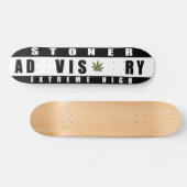 石を投げる人のデッキ スケートボード (横)